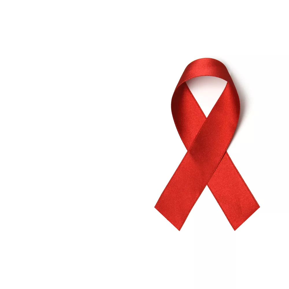 Aids awareness red ribbon